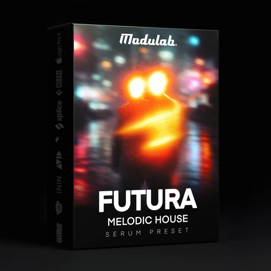 FUTURA Melodic House Serum Presets Sample Pack Cover by Modulab