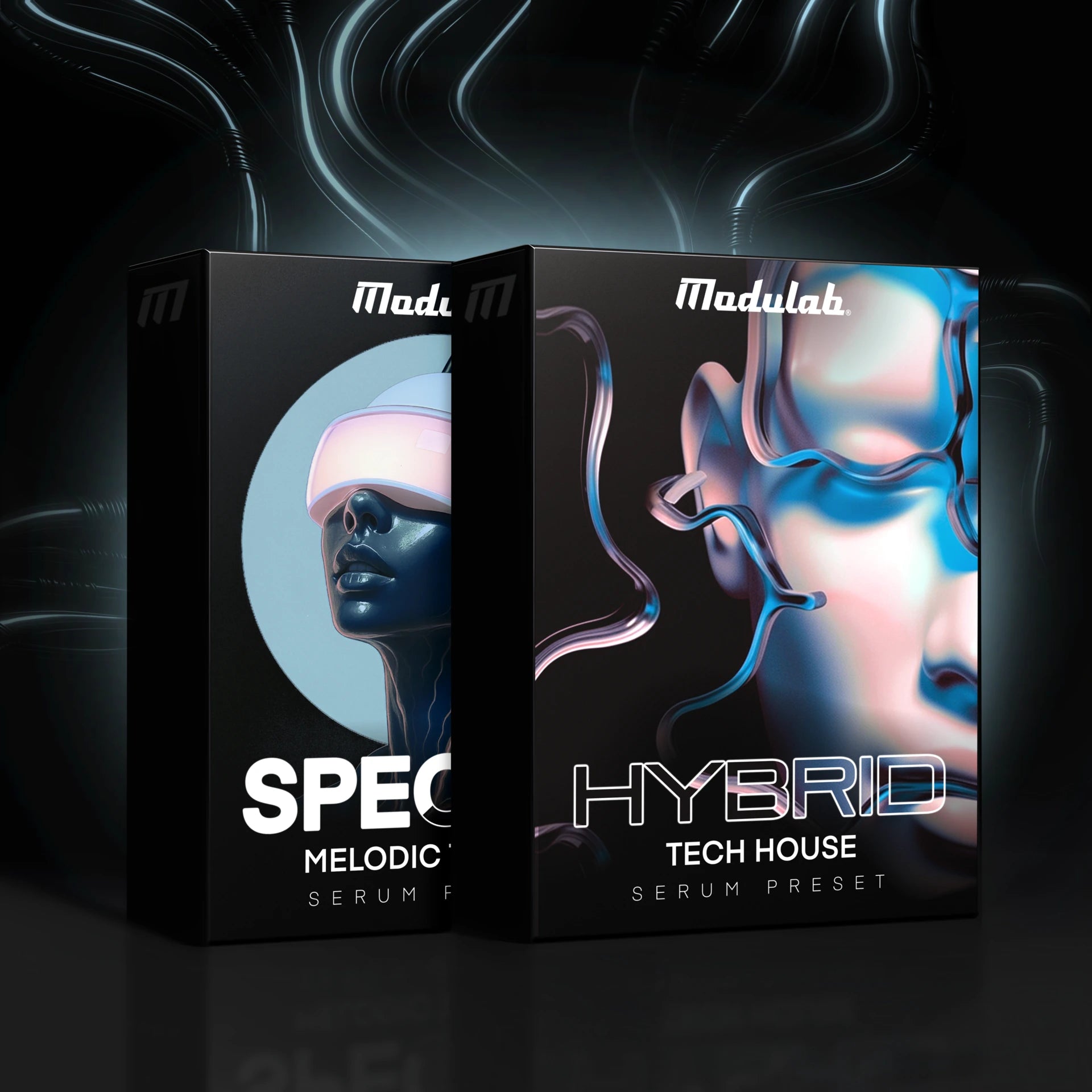 Tech House and Melodic Techno Sample Pack Bundle Cover by Modulab