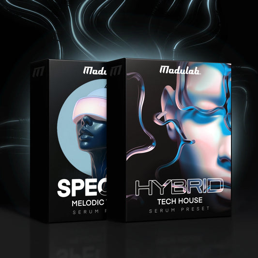 Tech House and Melodic Techno Sample Pack Bundle Cover by Modulab